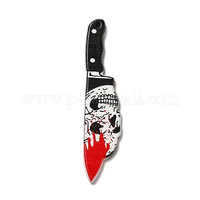 Pendentifs en acrylique opaque imprimé&nbsp;MACR-K330-41J-1