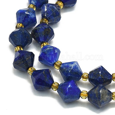 Natürlicher Lapislazuli Perlenstränge&nbsp;G-I376-B15-01-1