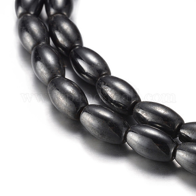 Chapelets de perles en hématite synthétique magnétique&nbsp;G-A164-12A-1