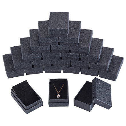 Nbeads Texture Paper Necklace Gift Boxes OBOX-NB0001-08B-1