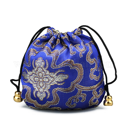 Bolsas de embalaje de joyería de brocado de seda de estilo chino PAAG-PW0001-161A-1