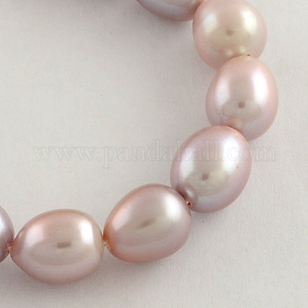 Natural Cultured Freshwater Pearl Beads Strands PEAR-Q003-9mm-01-1