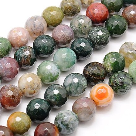 Natural Indian Agate Beads Strands G-G542-14mm-19-1