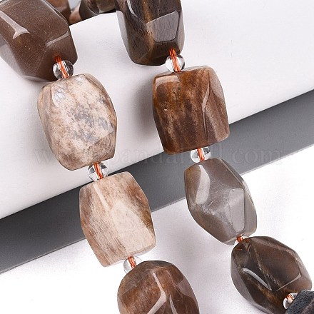 Natürliche sunstone Perlen Stränge G-N362-07A-05-1