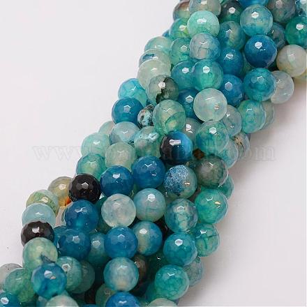 Natural Agate Bead Strands G-G882-10mm-C02-3-1
