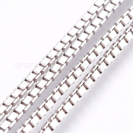 Гальванические 925 цепочки из стерлингового серебра STER-I015-05A-1