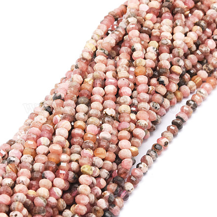 Chapelets de perles en rhodochrosite naturelle G-E569-B06-1