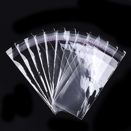 セロハンのOPP袋  長方形  透明  10.2x4cm  一方的な厚さ：0.035mm  インナー対策：7.8x4のCM OPC-S004-02-1