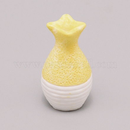Harzvase Miniatur-Blumentopf-Ornamente AJEW-WH0254-04-1