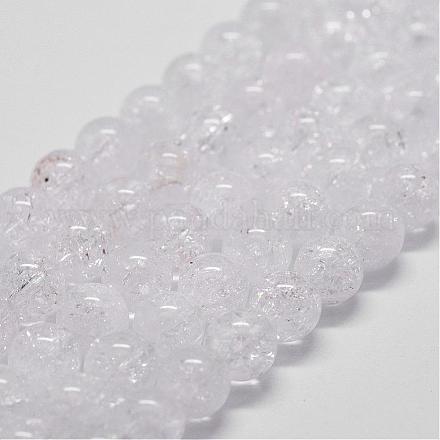 Chapelets de perles en quartz naturel craquelé G-D840-01-12mm-1