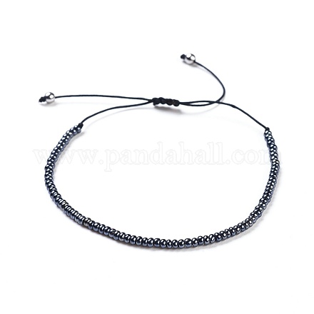 Bracciali con perline intrecciate con filo di nylon BJEW-JB04348-05-1