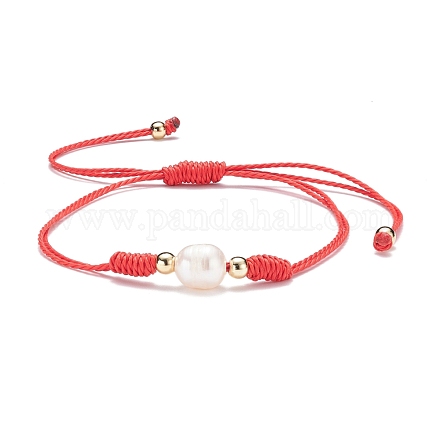 Natural Pearl Beads Bracelet BJEW-JB07475-02-1