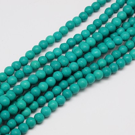 Chapelets de perles en turquoise synthétique TURQ-G106-16mm-02E-1