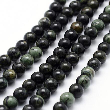 Brins de perles de jaspe verts naturels G-P326-05-10mm-1