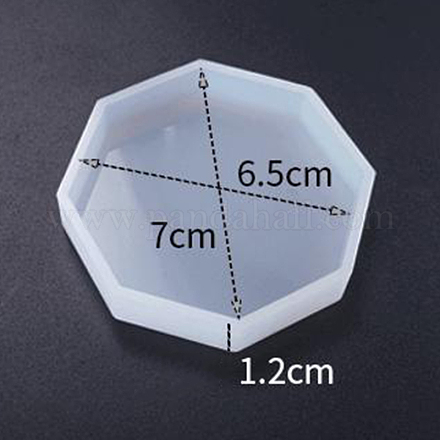 Diy восьмиугольная чашка коврик силиконовые Молды X-SIMO-PW0001-117A-02-1