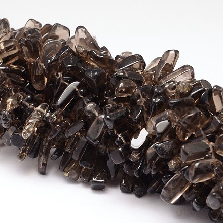 Naturale perle di quarzo fumé fili X-G-K115-06-1