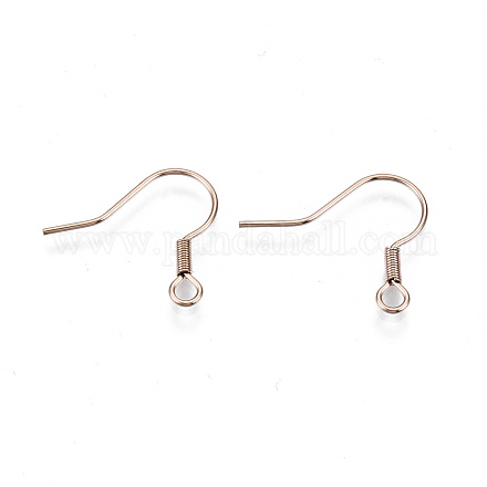 304 Stainless Steel Earring Hooks STAS-S111-002RG-NR-1