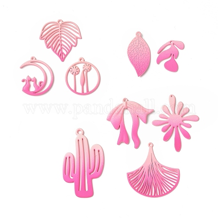 Spray Painted Alloy Charms PALLOY-P291-19M-03-1