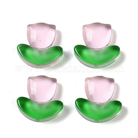 Cabochons décodés en résine époxy transparente&nbsp;CRES-S367-09-1