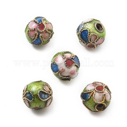 Handmade Cloisonne Perlen&nbsp;CLB-O001-M07-04-1