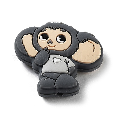 Monkey Food Grade Silicone Focal Beads SIL-Z014-01A-1