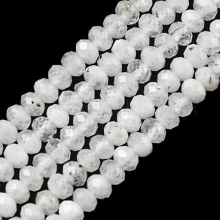 Brins de perles de pierre de lune arc-en-ciel naturel G-G0005-D02-1
