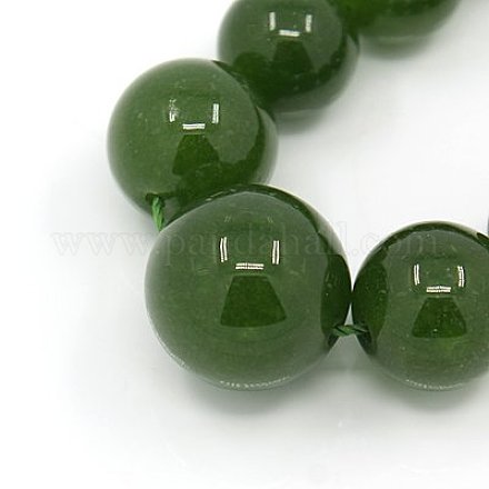 Abalorios naturales del jade hebras G-D397-03-1