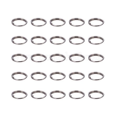 PandaHall About 215 Pcs 7mm 304 Stainless Steel Split Rings Double Loop Jump Ring Chainmail Link Wire 23-Gauge for Jewelry Making STAS-PH0002A-05P-1