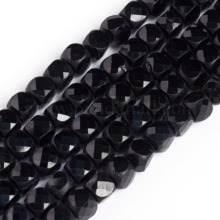 Chapelets de perles en spinelle noir naturel G-E560-A04-4mm-1