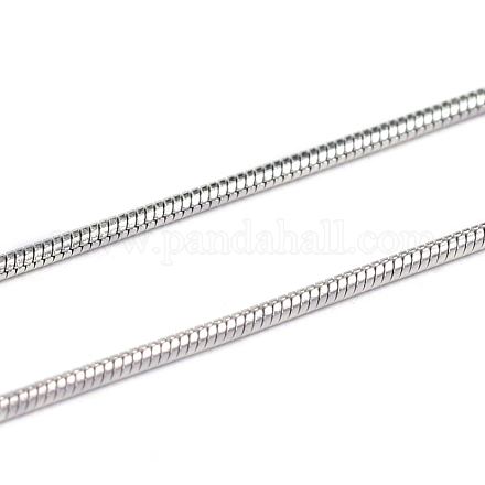 304 Stainless Steel Round Snake Chains CHS-L001-163-1.2mm-1