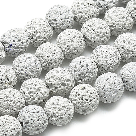 Natural Lava Beads Strands G-S255-6mm-01-1
