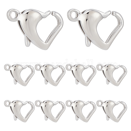 SUNNYCLUE 10Pcs 304 Stainless Steel Lobster Claw Clasps STAS-SC0004-93-1