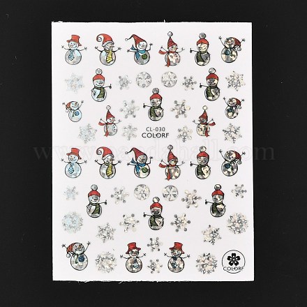 Weihnachtsthema selbstklebende Nail Art Sticker MRMJ-A003-01E-1