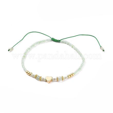 Verstellbare Nylonschnur geflochtenen Perlen Armbänder BJEW-JB05688-02-1