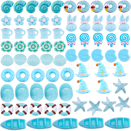 SUNNYCLUE Resin Cabochons CRES-SC0001-25-1