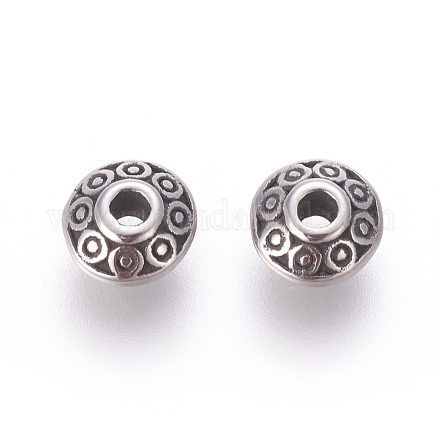 304 Stainless Steel Spacer Beads STAS-E452-36A-AS-1