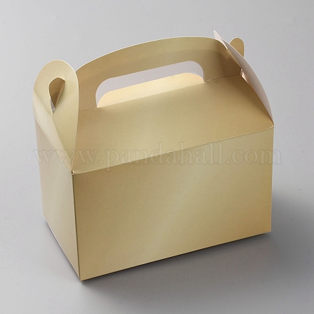 Складные картонные коробки с отверстием для ручки CON-WH0089-64A-1