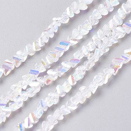 Chapelets de perles en verre électroplaqué GLAA-F092-A06-1