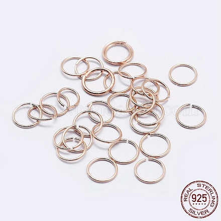 925 anello di salto aperto in argento sterling STER-F036-02RG-0.3x4mm-1