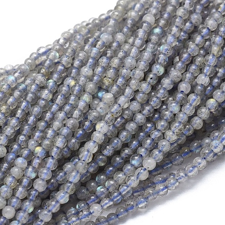 Chapelets de perles en labradorite naturelle  G-A177-04-18-1