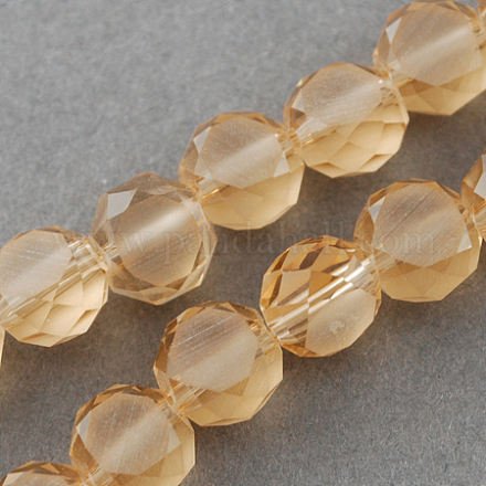 Chapelets de perles en verre mate FGLA-R038-10mm-22-1