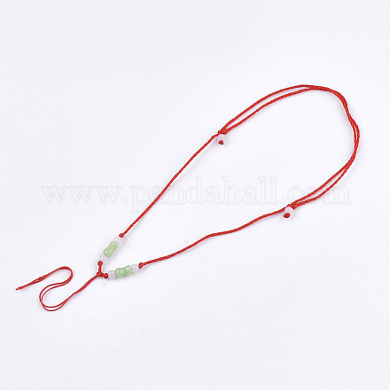 Nylon Cord Necklace Making MAK-T005-14C-01-1