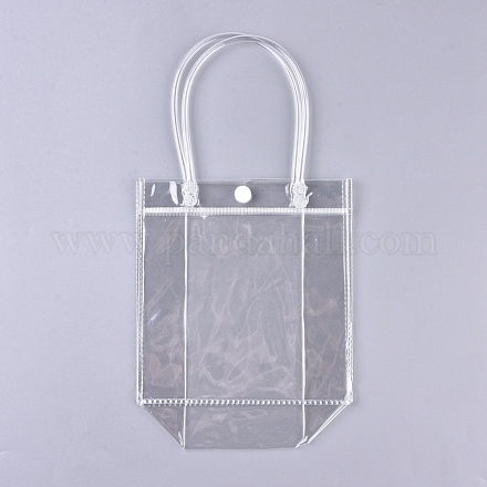 Transparent Handbag With Square Handles