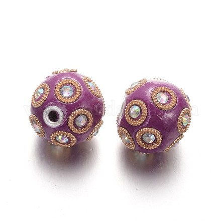 Runde Perlen mit handgefertigten Indonesien IPDL-L001-05-1