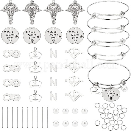 Benecreat kit per la creazione di braccialetti a tema medico fai da te DIY-BC0004-74-1