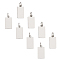 201 Stainless Steel Pendants, Manual Polishing, Rectangle, Stamping Blank Tag, Stainless Steel Color, 15x8x1mm, Hole: 3.5mm, 8pcs/box