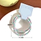 Cloth Hair Ties, Light Sky Blue, 55mm