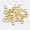 925 Sterling Silver Split Jump Rings, Double Loop Jump Rings, Round Rings, Golden, 8x2mm, Inner Diameter: 6mm