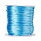 Nylon Satin Rattail Cords, for Beading Jewelry Making Chinese Knot Macrame Craft, Cornflower Blue, 1.0mm, about 76.55 yards(70m)/roll