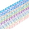 Natural Selenite Beads Strands, Dyed, Drum, Mixed Color, 12x8mm, Hole: 1.2mm, about 32pcs/strand, 15.43''(39.2cm)